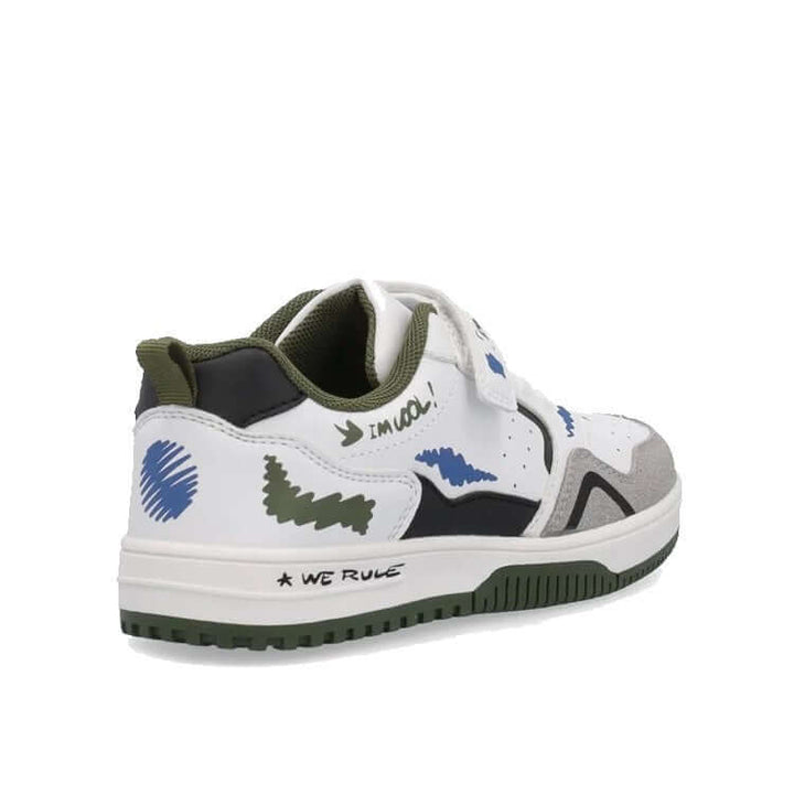 Scarpe PRIMIGI graffiti chiusura velcro e lacci elastici dal 26 al 37