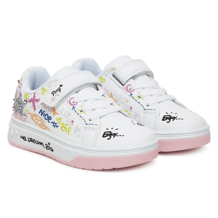 Scarpe PRIMIGI graffiti con borchie e glitter dal 26 al 37