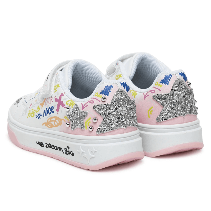 Scarpe PRIMIGI graffiti con borchie e glitter dal 26 al 37