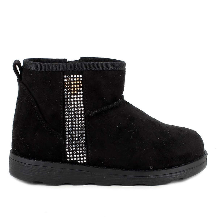 PRIMIGI black suede ankle boots with rhinestones from 24 to 35