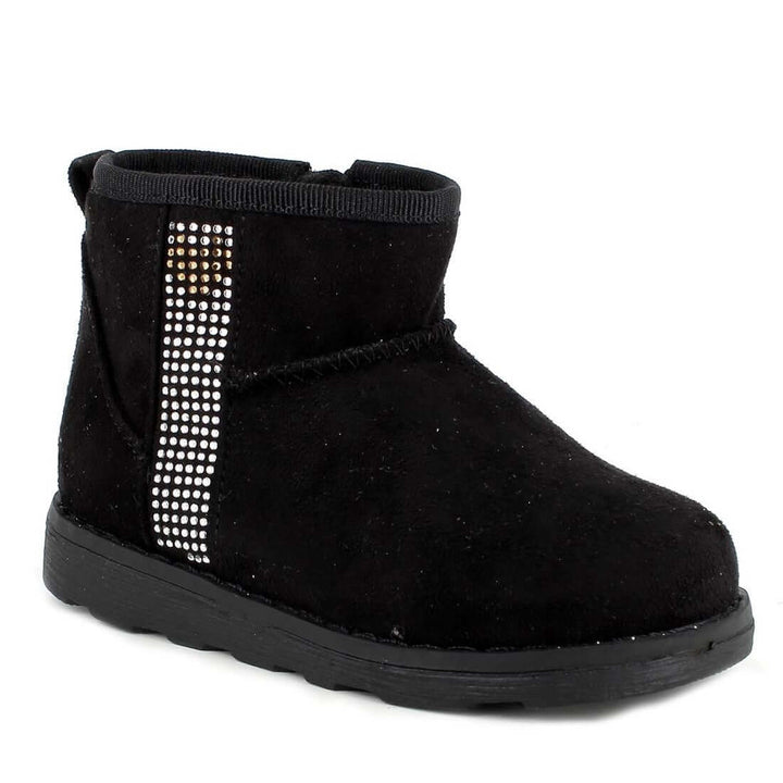 PRIMIGI black suede ankle boots with rhinestones from 24 to 35