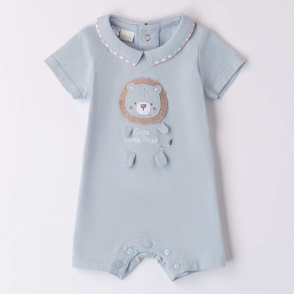 DO blue lion romper 1 month - 3 months