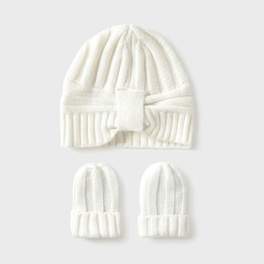 Cappello e muffolette panna MAYORAL dalla 0mesi alla 18mesi