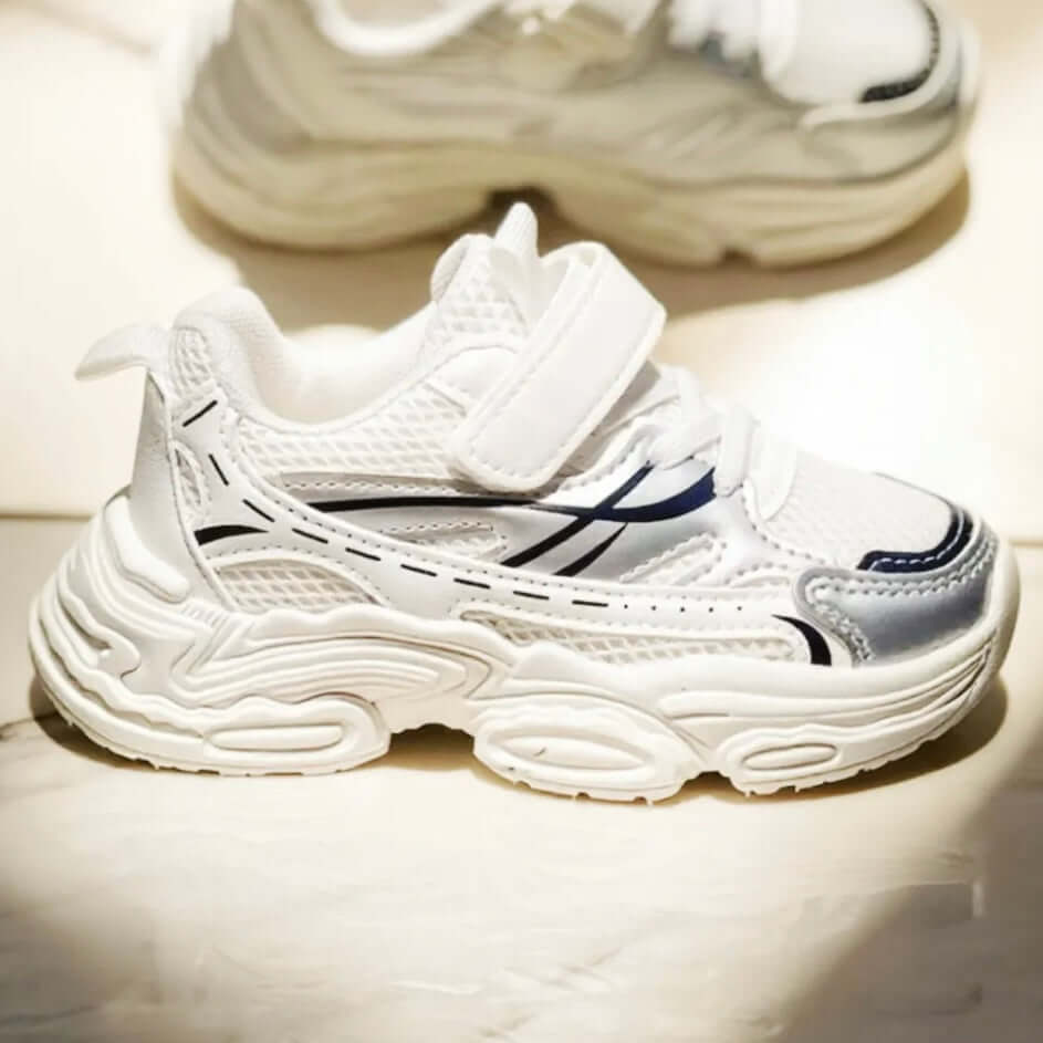 Sofia White Children's Sports Shoes - Sneakers with Velcro 25-36