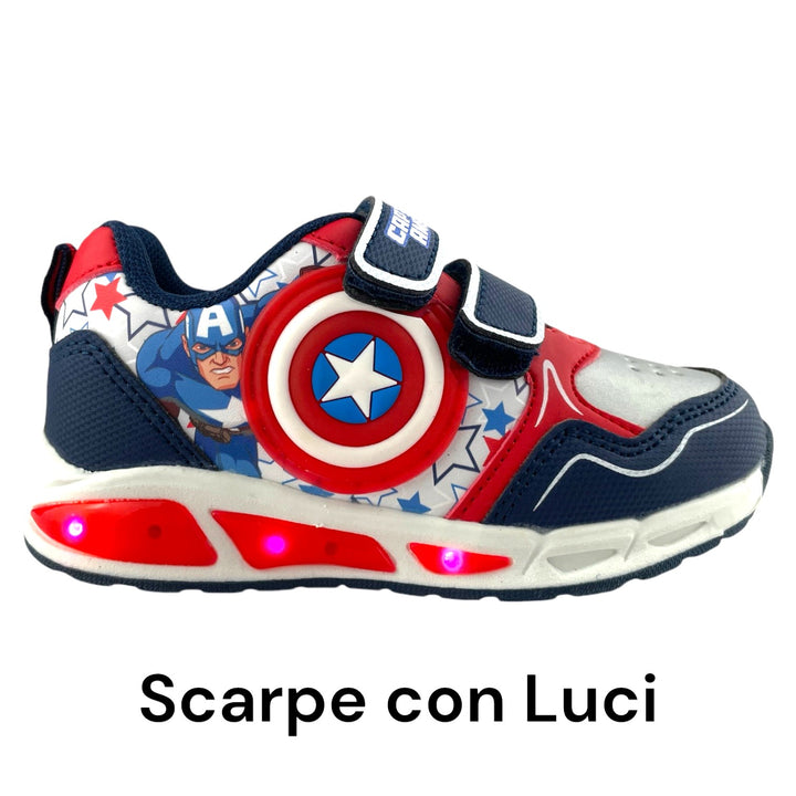 Scarpe CAPITAN AMERICA con luci