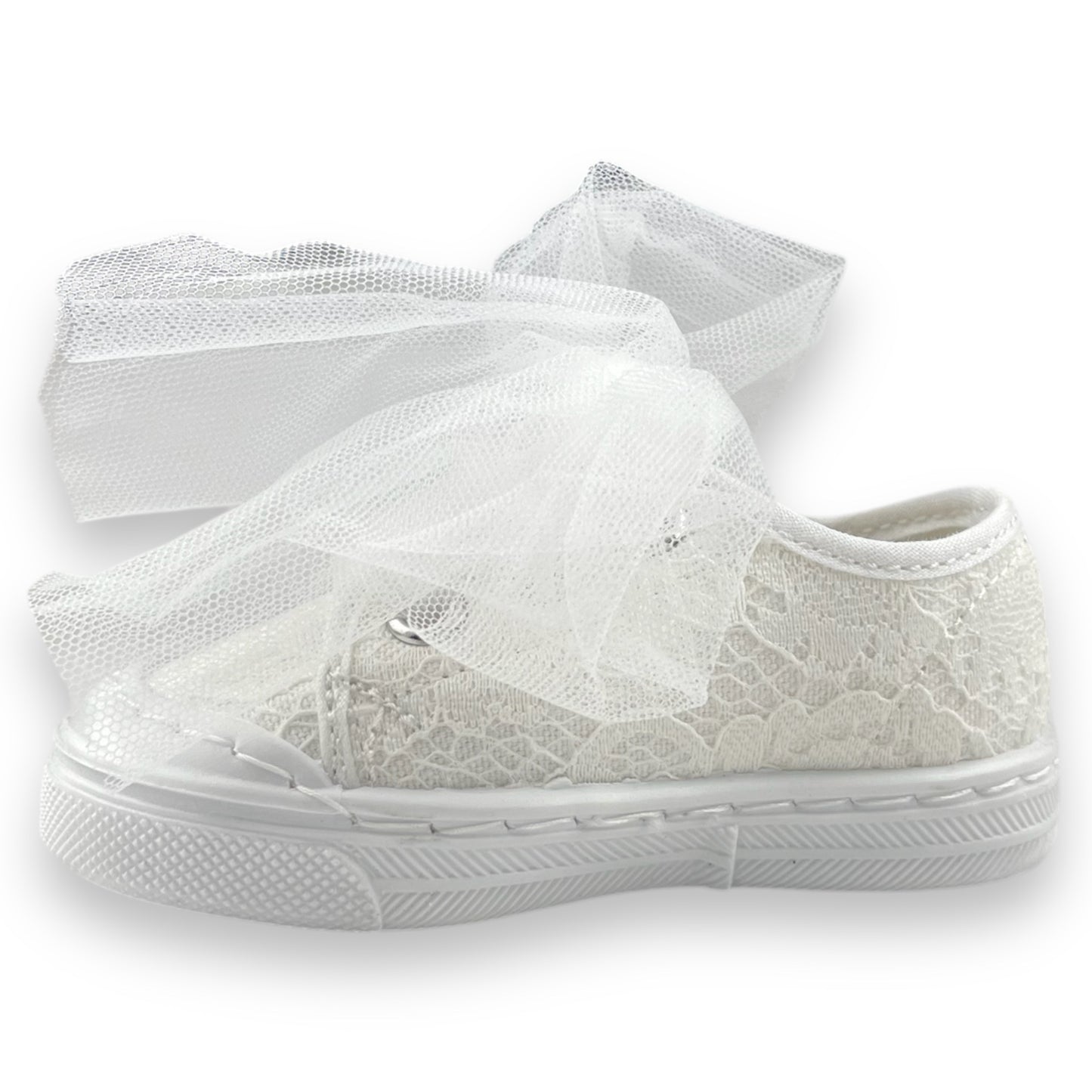 Zapatos Spindoctor White Girl In Tulle Lace Lace de 19 a 23