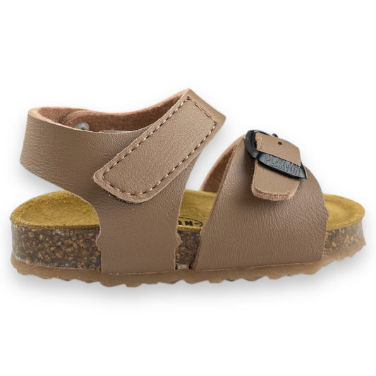 Sandali PLAKTON per bambini marrone chiusura con velcro e fibbia dal 19 al 24