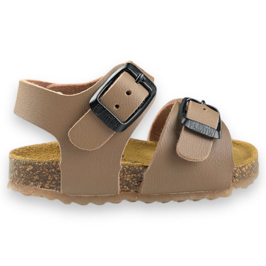 Sandali PLAKTON bambino marrone con doppia fibbia dal 19 al 24