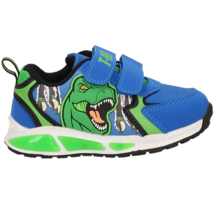 Sapatos de dinossauros com luzes de 25 a 31