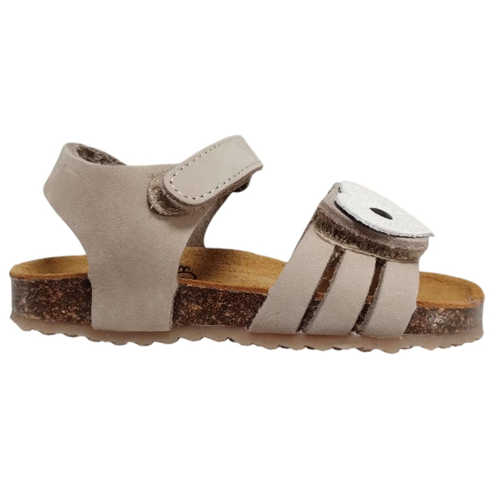 Sandali Primi Passi PLAKTON Peggy Beige in pelle da bambina Taglie 19-24