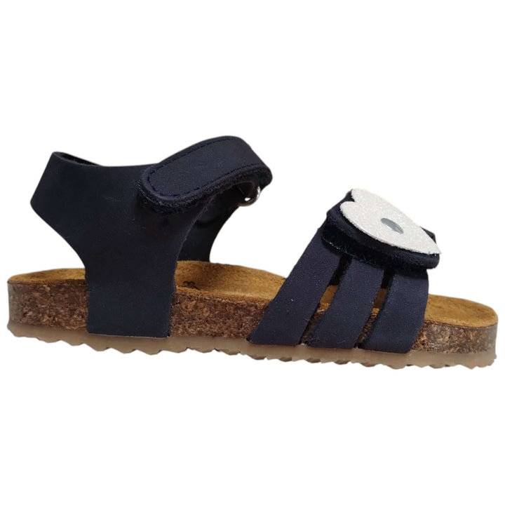 Sandali Primi Passi PLAKTON Peggy Blu in pelle da bambina Taglie 19-24