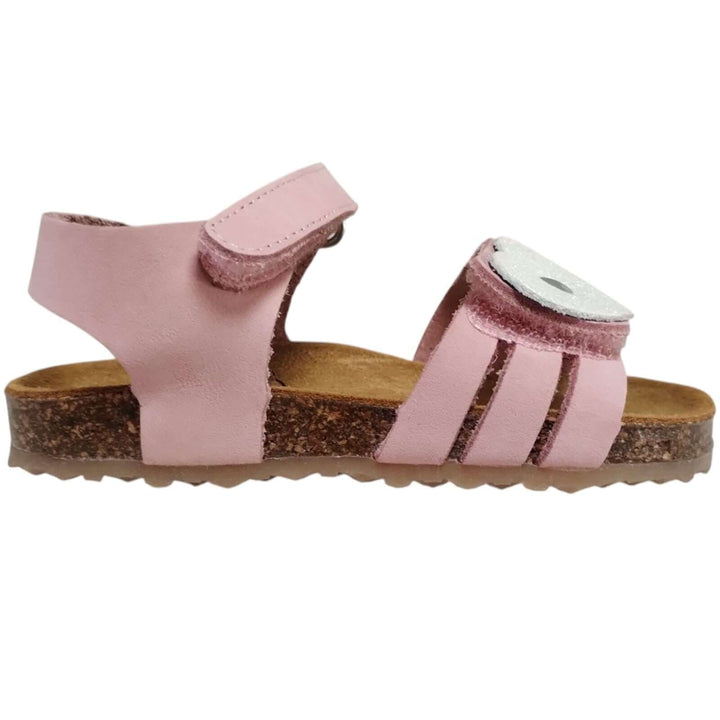Sandali Primi Passi PLAKTON Peggy Rosa in pelle da bambina Taglie 19-24