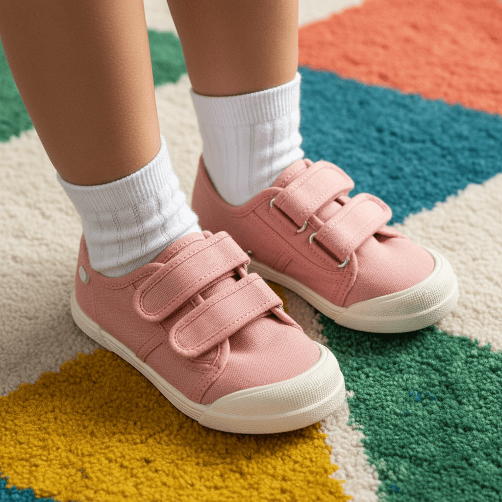 Scarpe Igor Lona Rosa in tela modello barefoot per bambina