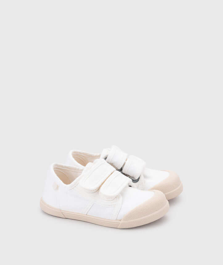 Igor canvas shoes with double velcro mod Lona in white