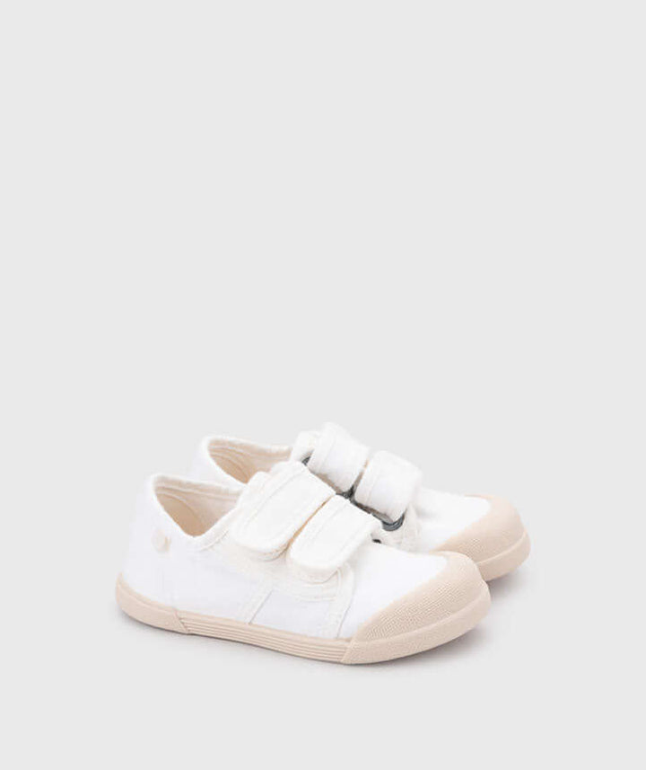 Igor canvas shoes with double velcro mod Lona in white