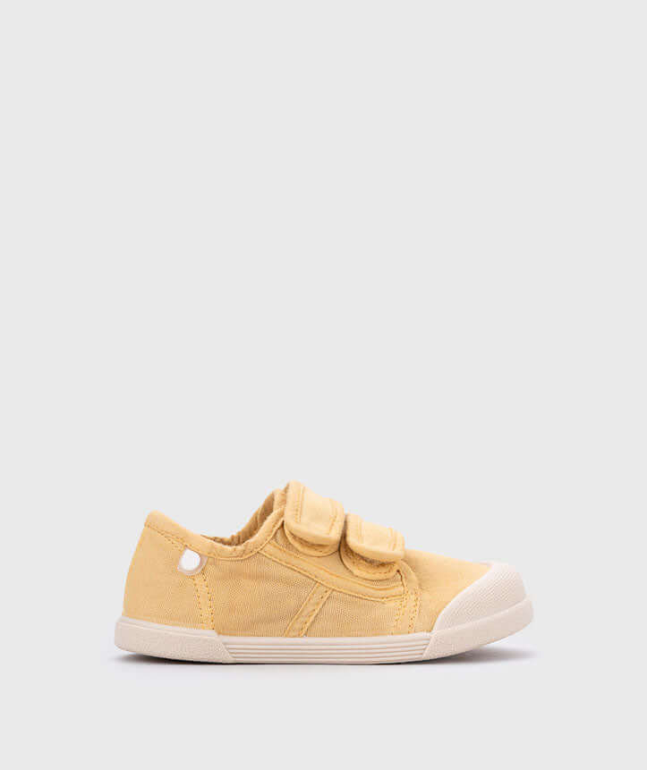 Igor canvas shoes with double velcro mod Lona yellow