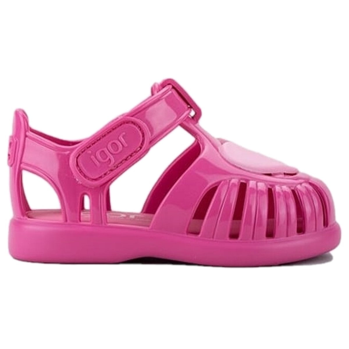 Sandali IGOR in gomma fuxia con cuore 20 - 28