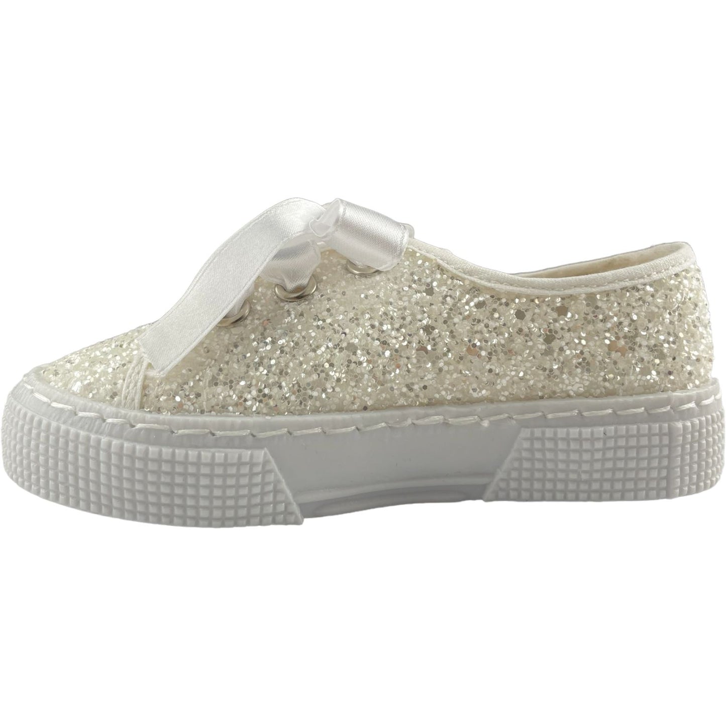 Shoes shoes white glitter satin laces from 24 to 40