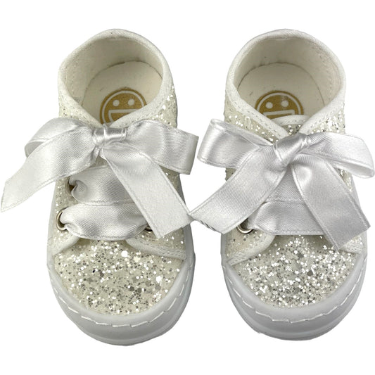 Zapatos Spindoctor Girl White Glitter Cords en 19 a 23
