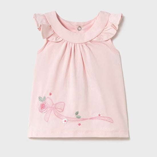 MAYORAL baby girl dress pink bow 1 month - 18 months