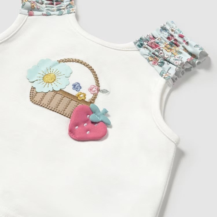 MAYORAL baby girl strawberry costume set 1 month - 18 months