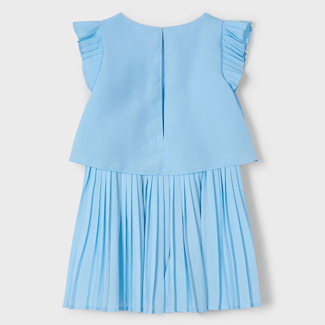 Traje de prefeito de menina a shorts plissados ​​de Leaver 2 anos - 10 anos