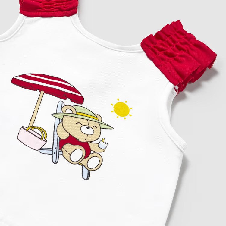 Completo MAYORAL costume top e cappello orsetto 1 mese - 18 mesi