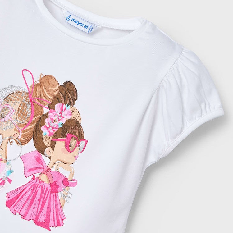 T-shirt MAYORAL con stampa bambina 2 anni - 10 anni