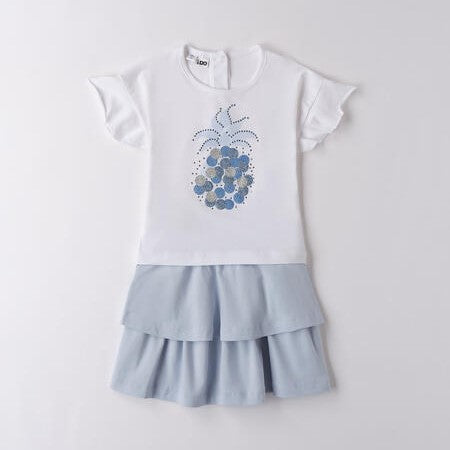 Completo I Do t -thishs y falda azul 12 meses - 8 años