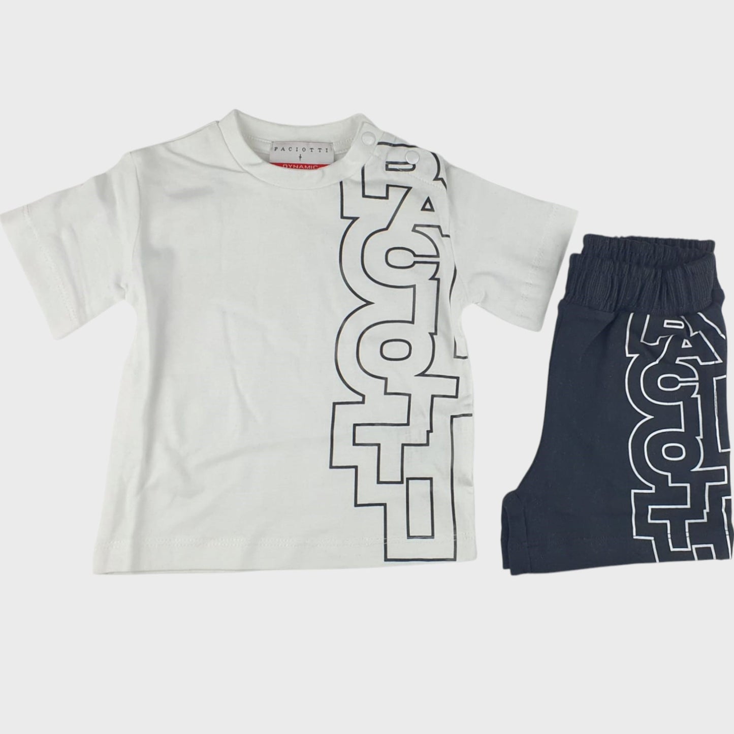 CESARE PACIOTTI baby kids and junior black and white logo set 6 months - 16 years 