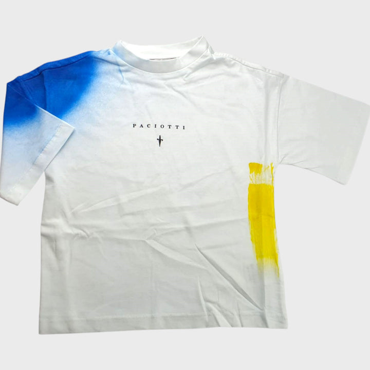 Cesare Paciotti Kids y Junior White T -SHIDS y Bermudas Black Bermuda 4 años - 16 años