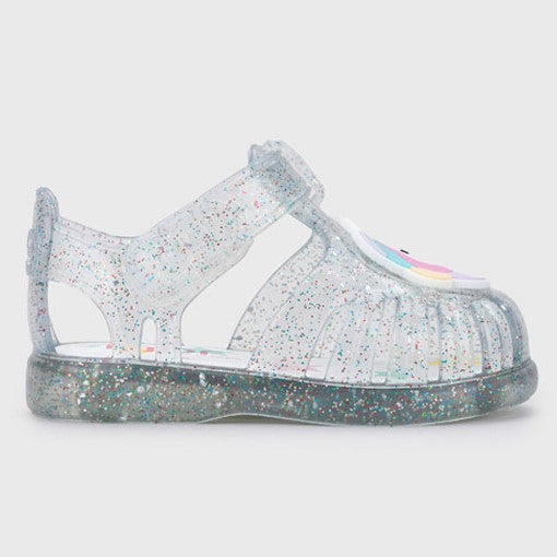 Sandali IGOR unicorno trasparente glitter 20 - 28