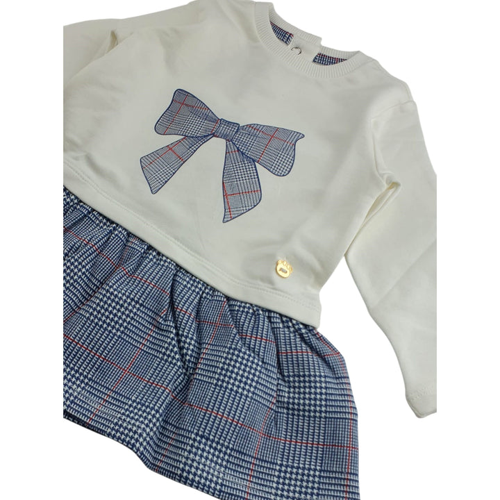 Welcome grain dress with bow 3 months - 4 years