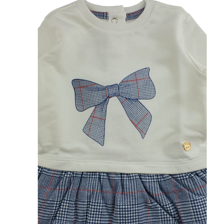 Welcome grain dress with bow 3 months - 4 years