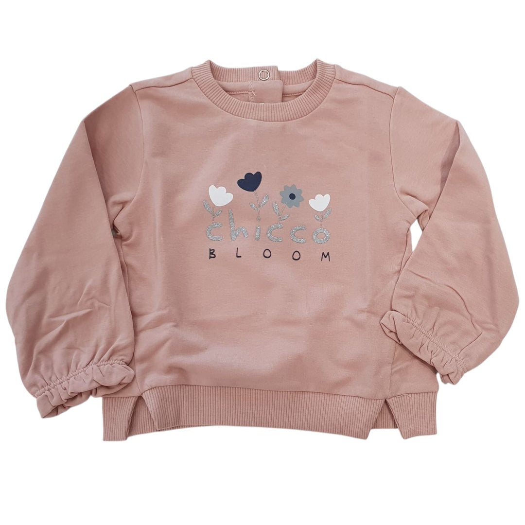 Sudadera rosa de grano completa y pantalones azules 3 meses - 4 años