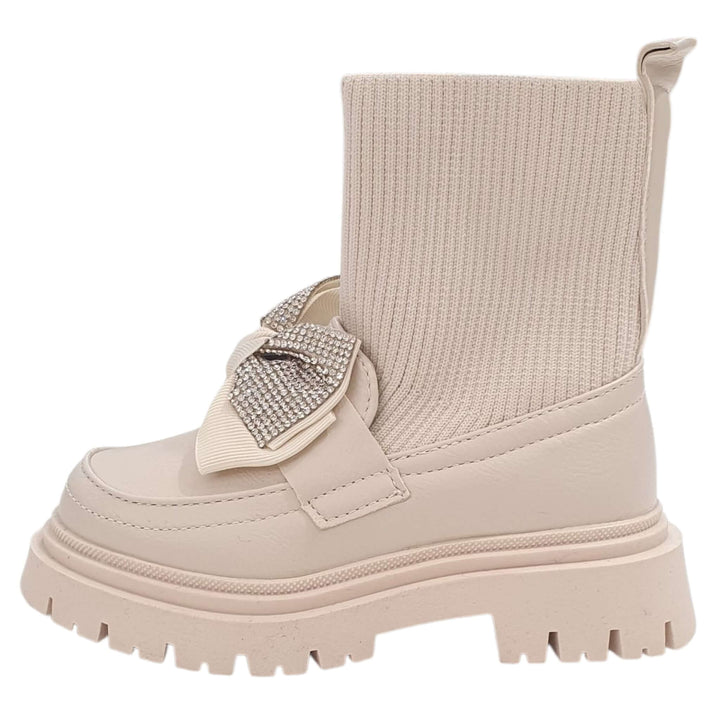 Stivaletto Mocassino K.S. by SOFIA beige dal 25 al 30