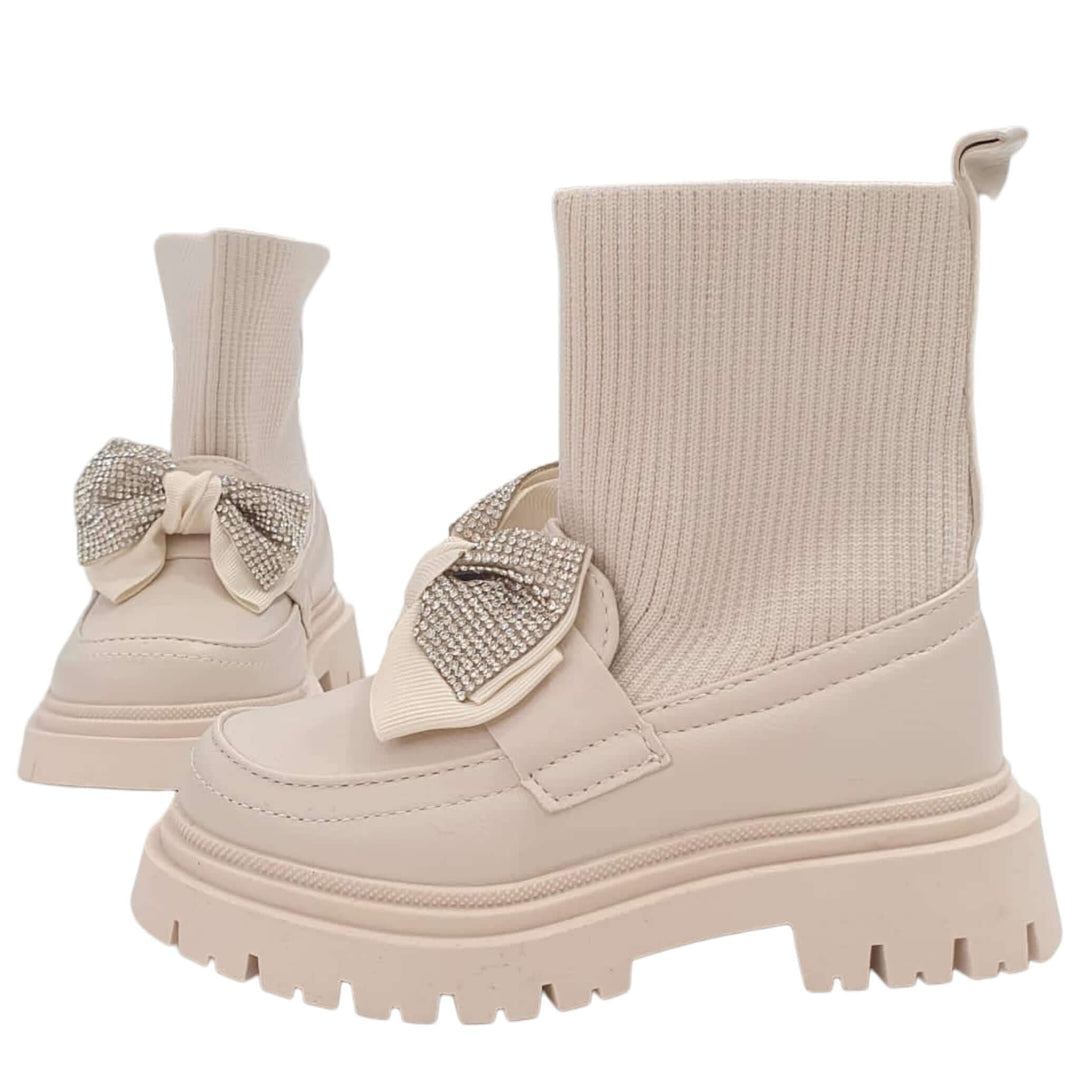 Stivaletto Mocassino K.S. by SOFIA beige dal 25 al 30