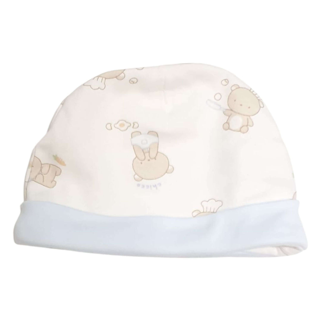 Tutina Cappello e Bavetta CHICCO in ciniglia azzurra con confezione regalo