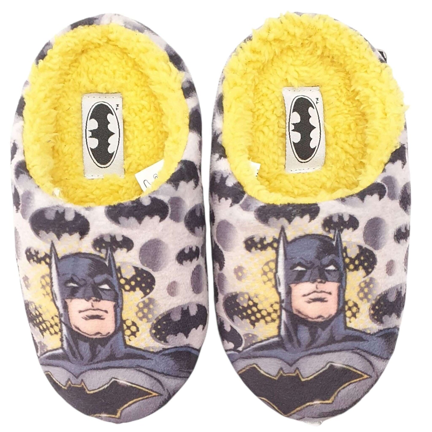 Pantofole BATMAN grigio e gialle 28/35