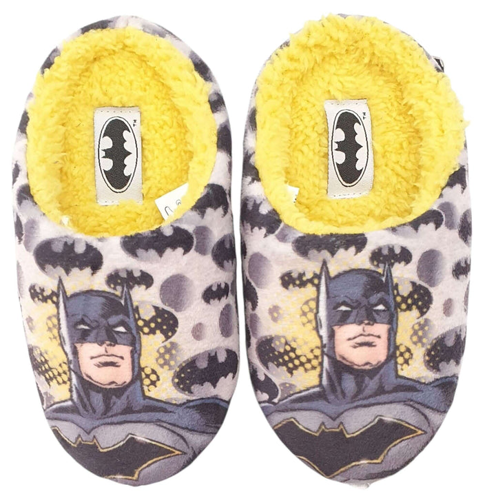 Gray and yellow Batman slippers 28/35