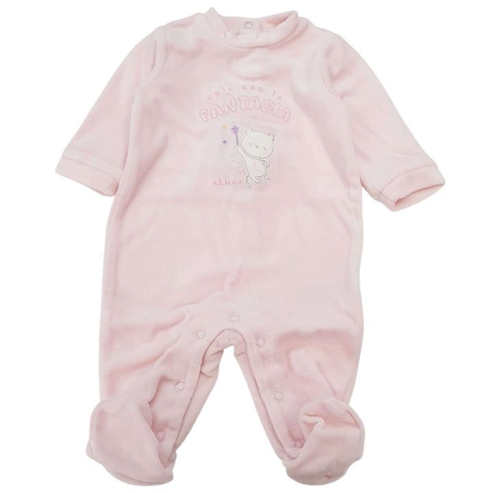Complete CHICCO onesie, hat and pink female bib in gift box