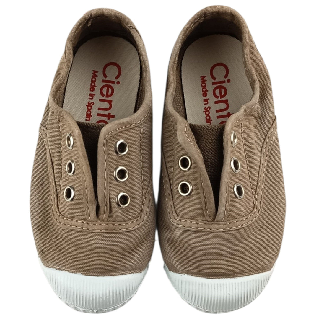 CIENTA slip on rubber toe shoes Beige unisex 21 - 39