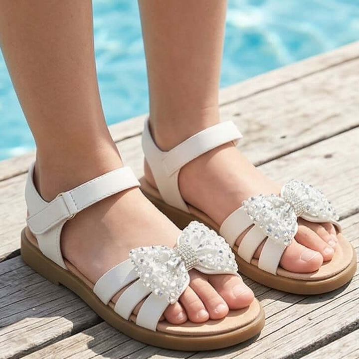 ao-Li by Sofia Kids sandalias blancas con lazo 20 - 36