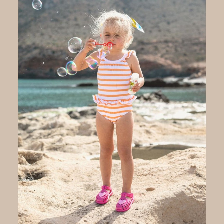 Sandali IGOR in gomma fuxia con cuore 20 - 28