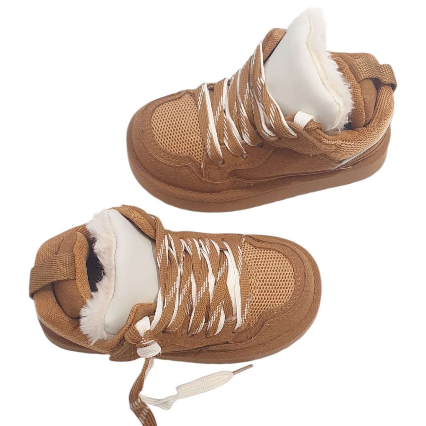 Scarpe KS by Sofia con laccio ed ecopelliccia camel 25 - 36