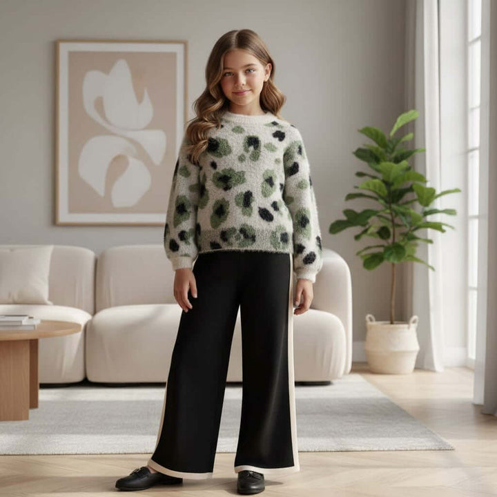 Conjunto ABEL & LULA con jersey y pantalón palazzo 8 años - 14 años