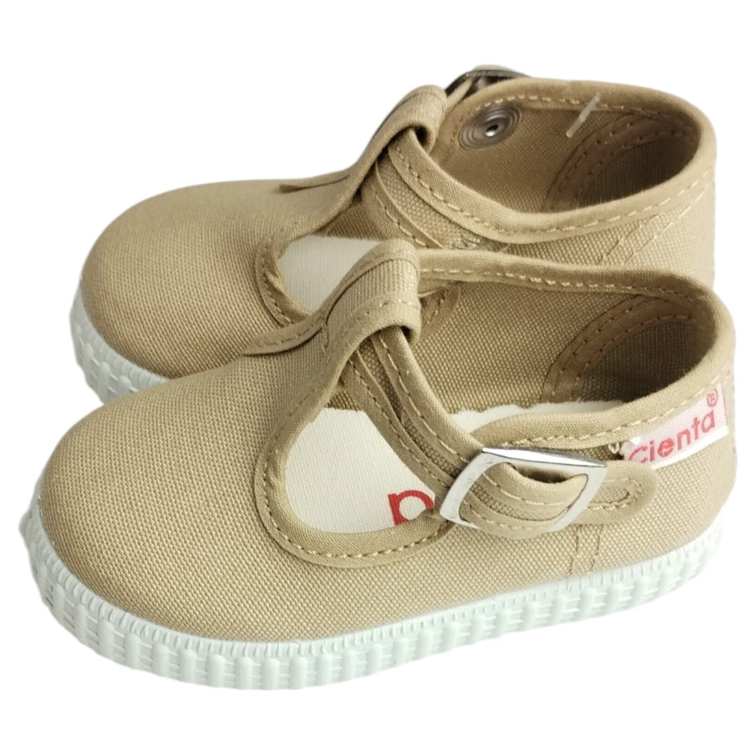 Scarpe CIENTA in tela occhietto primi passi beige 18 - 24