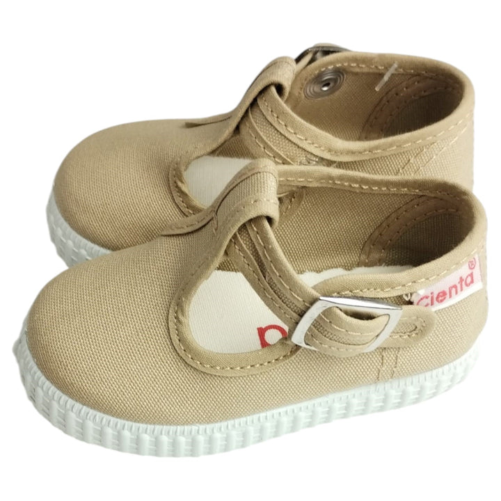 Scarpe CIENTA in tela occhietto primi passi beige 18 - 24