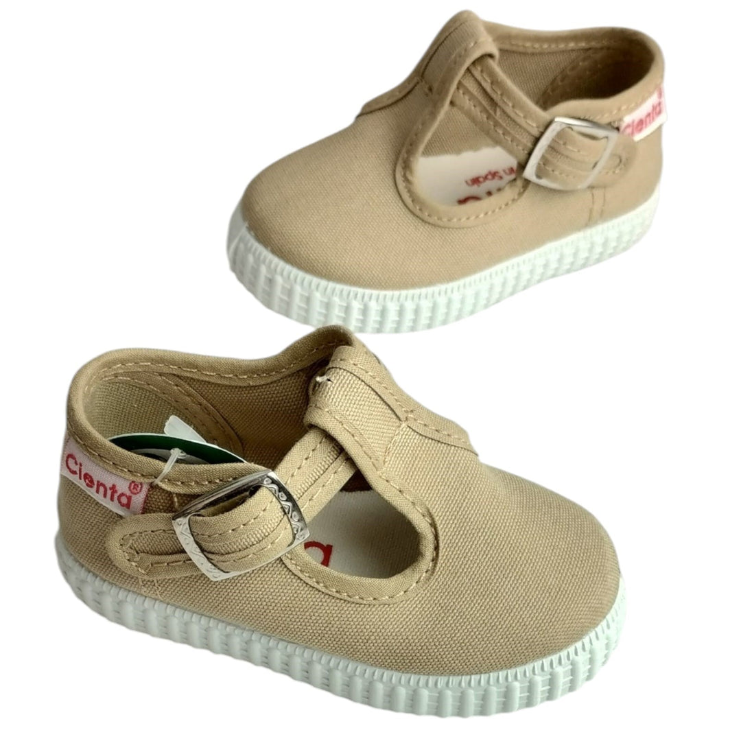 Scarpe CIENTA in tela occhietto primi passi beige 18 - 24