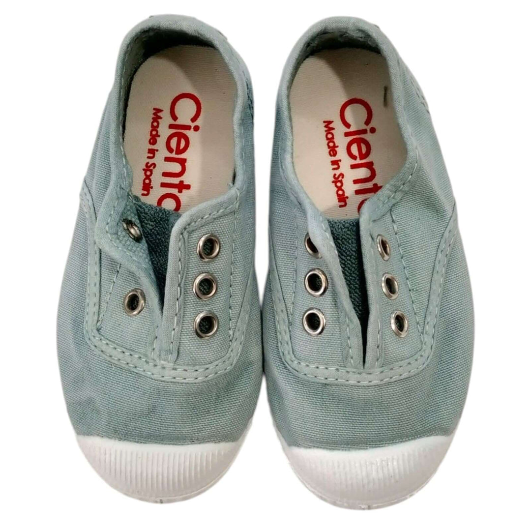 CIENTA slip on shoes in water green rubber toe 21 - 30